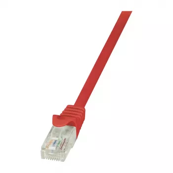LOGILINK Cable de red Cat.5e U/UTP, 0,25 m, amarillo, RJ45, contactos dorados, funda de PVC, 100 MHz, Fast Ethernet