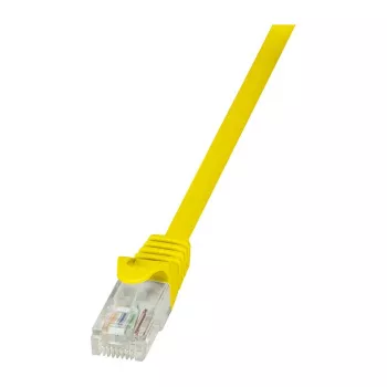 LogiLink Cable de red Cat.5e U/UTP, 5 m, amarillo, RJ45, CCA, PVC, protección antiacodamiento