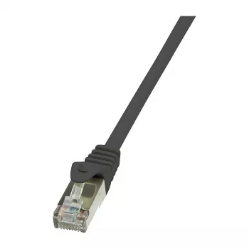LogiLink Cable de red Cat.6 F/UTP, 0,25 m, negro, EconLine