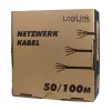 LogiLink Cable de instalación Cat.6, U/UTP, 100 m, EconLine