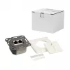LOGILINK Toma de pared Cat.6 2xRJ45 STP horizontal, blanco puro