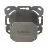 Logilink toma de pared Cat.6 2xRJ45 STP, horizontal, blanco señal