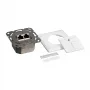 Logilink toma de pared Cat.6 2xRJ45 STP, horizontal, blanco señal