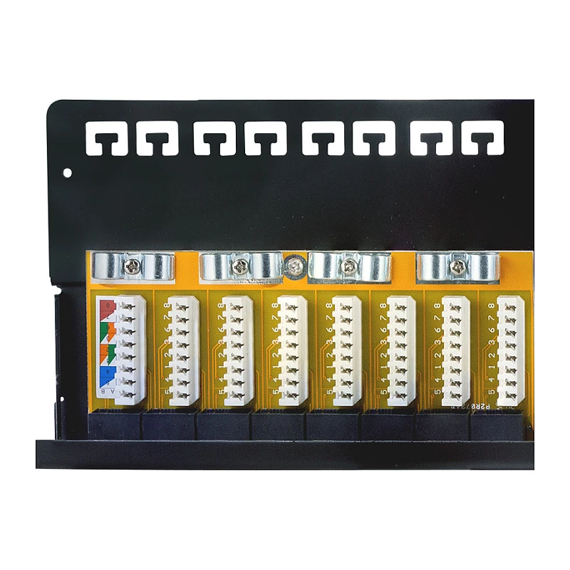 LogiLink Panel de parcheo Cat.6A 24 puertos UTP, 1U, 90° IDC