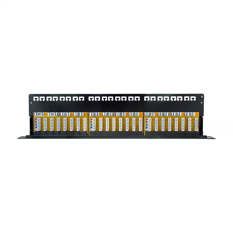 LogiLink Panel de parcheo Cat.6A 24 puertos UTP, 1U, 90° IDC