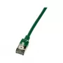 LogiLink CQ9035S Cable de conexión Cat.6A U/FTP SlimLine, TPE, 1 m, verde