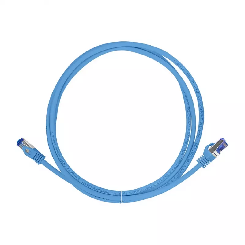 LogiLink Cat.6A S/FTP Cable de parcheo Ultraflex certificado GHMT, 1.0m, azul