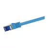 LogiLink Cat.6A S/FTP Cable de parcheo Ultraflex certificado GHMT, 1.0m, azul