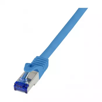 LogiLink Cat.6A S/FTP Cable de parcheo Ultraflex certificado GHMT, 1.0m, azul