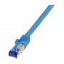 LogiLink cable de red Cat.6A S/FTP Ultraflex, certificado GHMT, azul, 0,5 m