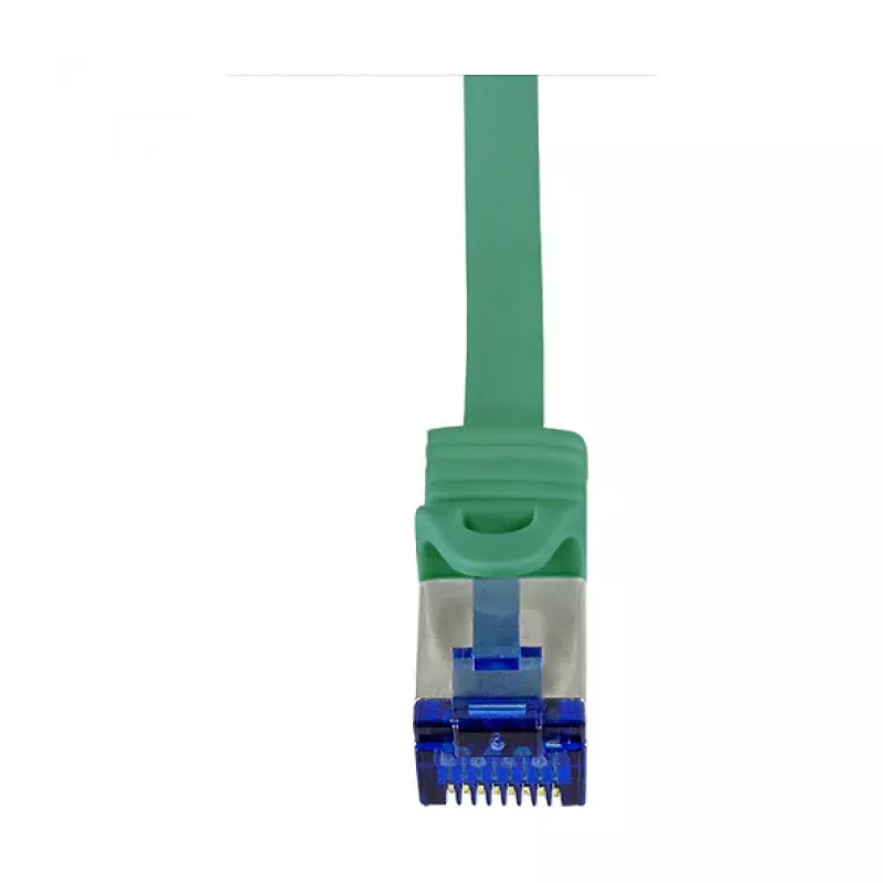Latiguillo LogiLink Cat.6A S/FTP Ultraflex, 0,25 m, verde, certificado GHMT