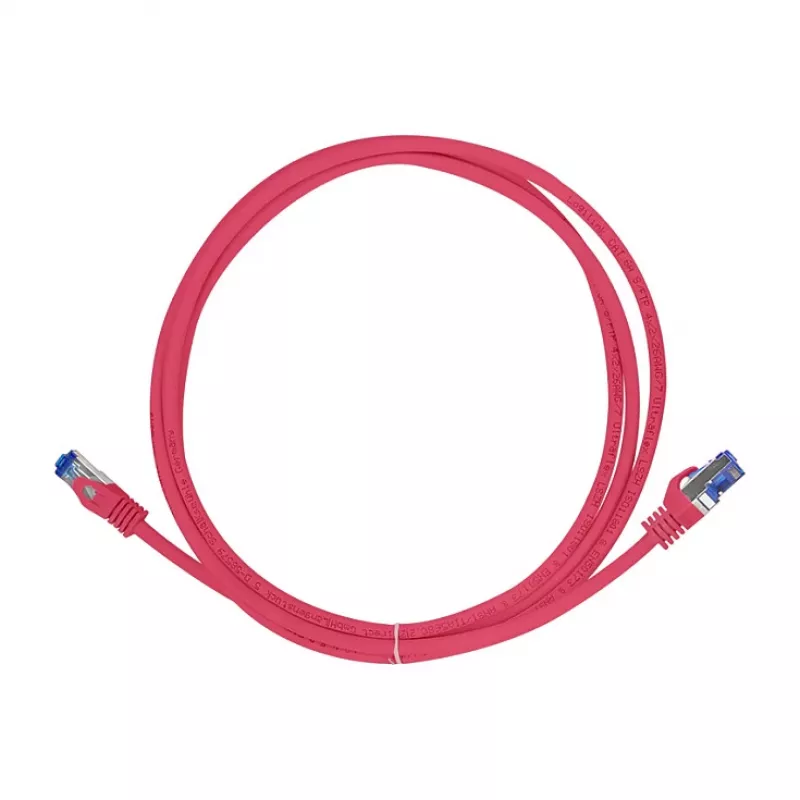 LogiLink Cable de red Cat.6A S/FTP Ultraflex, certificado GHMT, rojo, 1,0 m