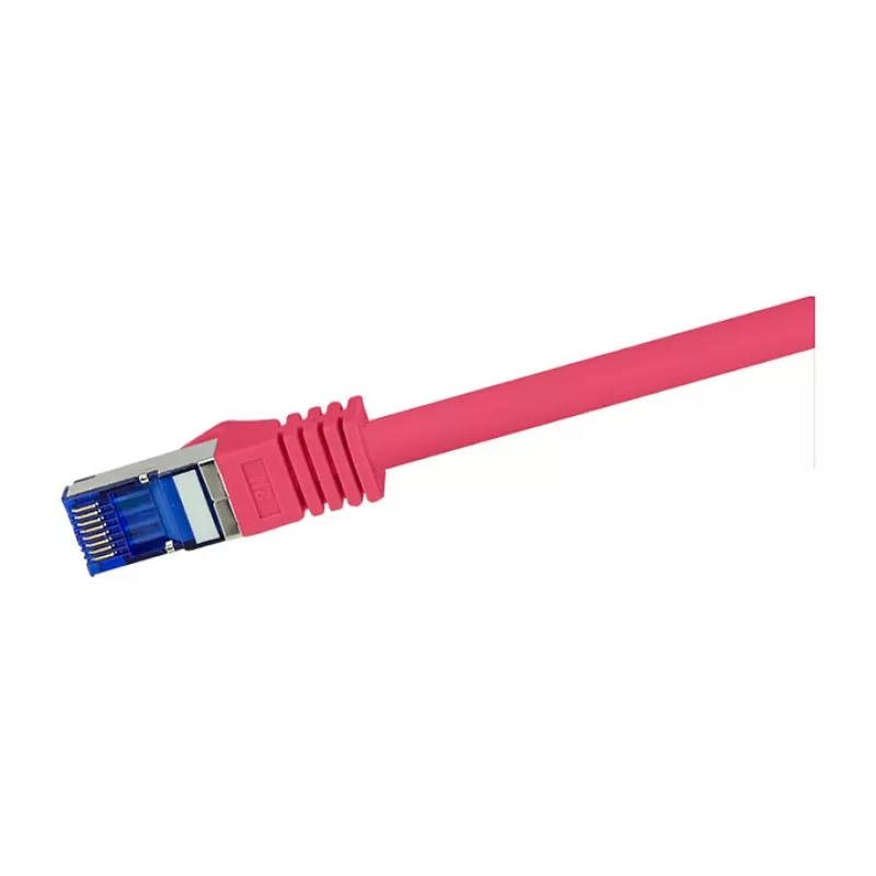 LogiLink Cable de red Cat.6A S/FTP Ultraflex, certificado GHMT, rojo, 1,0 m