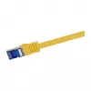 Cable de red Cat.6A S/FTP Ultraflex LogiLink, certificado GHMT, amarillo, 0,25 m
