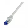 LogiLink Cable de red Cat.6A S/FTP Ultraflex, Gris, 1,0 m, certificado GHMT