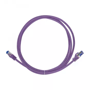 LogiLink Cable de red Cat.6A S/FTP Ultraflex, morado, 0,25 m, certificado GHMT