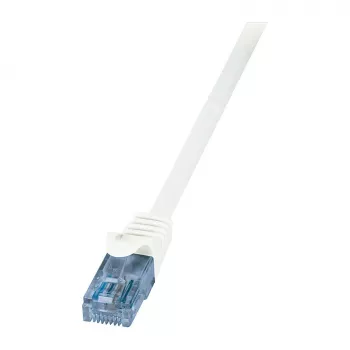 LogiLink Cat.6A U/UTP cable de red Ethernet, RJ45, 0,25 m, blanco