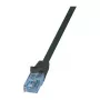 LogiLink Cat.6A U/UTP cable patch, RJ45, 1,5 m, negro, 10 Gbit/s, 500 MHz, EconLine