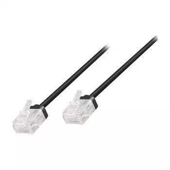 Cable de red Cat.6A U/UTP Slim High-Flex LogiLink, negro, 2 m