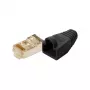 LogiLink conector modular RJ45 Cat5e, apantallado (8P8C), negro – pack de 100 uds.