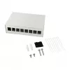 Logilink Consolidation Point Box 8 puertos, montaje en mesa/pared/carril DIN, gris