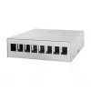 Logilink Consolidation Point Box 8 puertos, montaje en mesa/pared/carril DIN, gris
