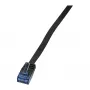 LOGILINK CP0137B Cable plano Cat.5e U/UTP Cable de red, RJ45, Negro, 5,0 m