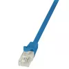 LogiLink CP1026U Cable de red Cat 5e U/UTP, 0,5 m, azul, snagless