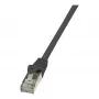 LogiLink CP1033S Cat.5e F/UTP cable de red RJ45, 1 m, negro, protección snap-in