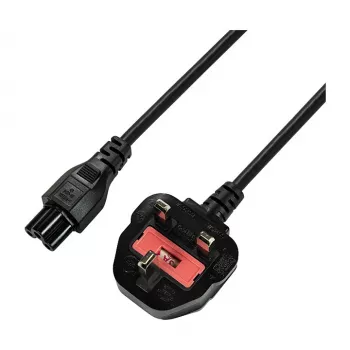 Logilink CP120 cable de alimentación, BS 1363 (UK) a IEC C5, negro, 1,8 m