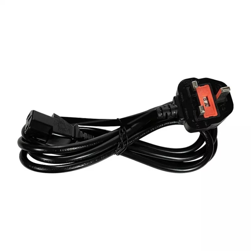 Logilink CP121 Cable de alimentación - BS 1363 (UK) a IEC C13, 1,8 m, negro