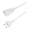 LogiLink CP125 Cable alargador, enchufe Euro CEE 7/16 a conector hembra, 1 m, Blanco