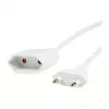 LOGILINK CP127 cable de extensión, CEE 7/16, blanco, 3 m