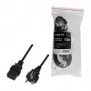 Logilink CP151 Cable de alimentación, CEE 7/7 a IEC C19, Negro, 1 m