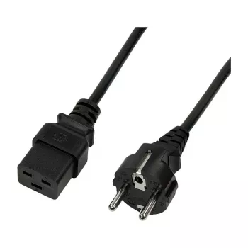 Logilink CP151 Cable de alimentación, CEE 7/7 a IEC C19, Negro, 1 m