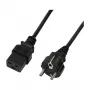 Logilink CP151 Cable de alimentación, CEE 7/7 a IEC C19, Negro, 1 m