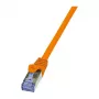 LogiLink CQ3068S cable de red Cat.6a S/FTP RJ45, 3m, naranja, snagless (LSZH)
