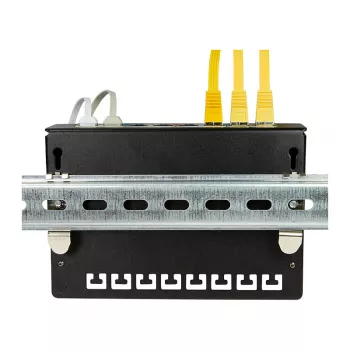 LogiLink Soportes de montaje para carril DIN, acero inoxidable, 2 unidades