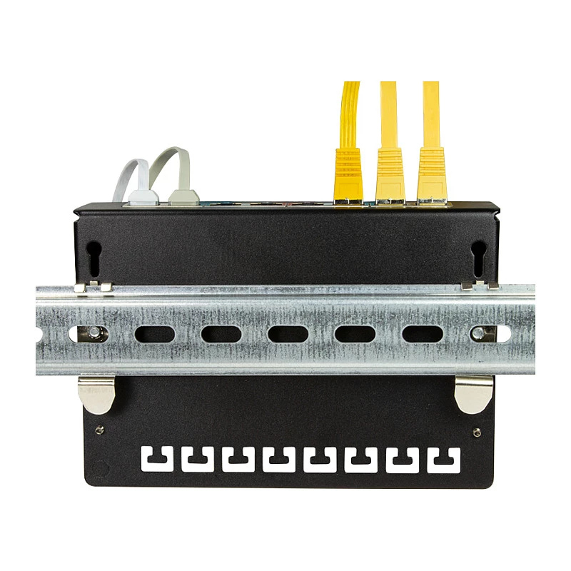 LogiLink Soportes de montaje para carril DIN, acero inoxidable, 2 unidades