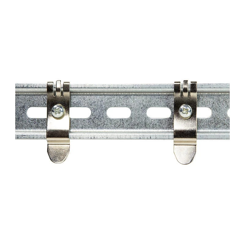 LogiLink Soportes de montaje para carril DIN, acero inoxidable, 2 unidades