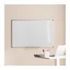 LOGILINK Pizarra blanca Dry Erase para montaje en pared 120x90 cm Tablero de acero magnético con marco de aluminio