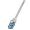LogiLink EconLine Cable de conexión Cat.6A U/UTP - conector RJ45 macho a conector RJ45 macho - 1m Gris