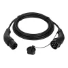 LogiLink Cable de carga para coches eléctricos Type 2, 11 kW, 3 fases, 20 A, 10 m, Negro