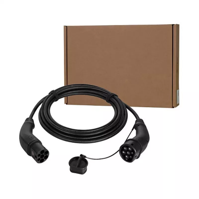 LogiLink Cable de carga para coches eléctricos Type 2, 11 kW, 3 fases, 20 A, 10 m, Negro