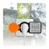 LogiLink Medidor de costes de energía para exteriores, pantalla LCD, negro/naranja