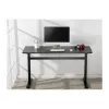 LogiLink EO0027 escritorio de altura ajustable con tablero, 140 × 60 cm, negro