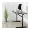 LogiLink EO0027 escritorio de altura ajustable con tablero, 140 × 60 cm, negro