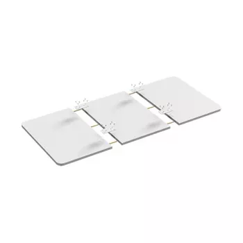 LOGILINK EO0038 Tablero de mesa, 3 piezas, 1200x600mm, Blanco