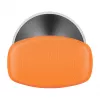 LOGILINK EO0071 Taburete ergonómico regulable en altura con balanceo, naranja – capacidad de carga 120 kg, pistón de gas