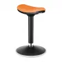 LOGILINK EO0071 Taburete ergonómico regulable en altura con balanceo, naranja – capacidad de carga 120 kg, pistón de gas
